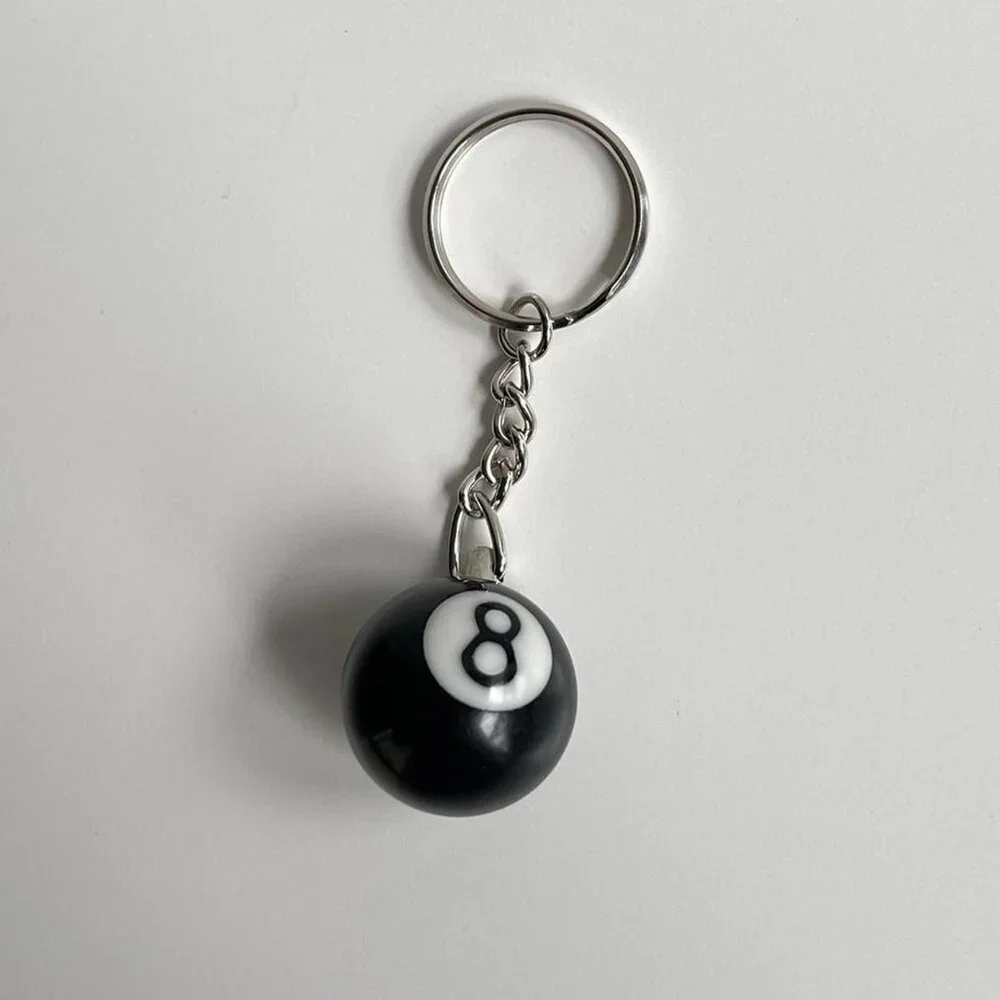 COPY - Y2K 2000s 8-ball keyring keychain